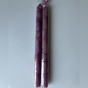 Set of 2 hand painted taper 10 in candles